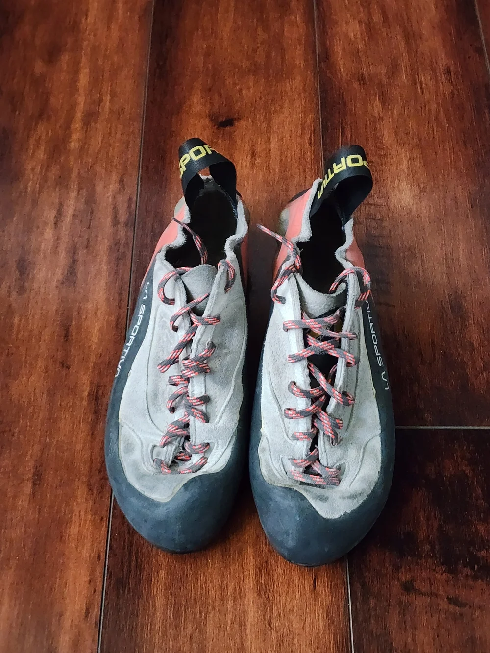 La Sportiva Finale Rock Climbing Shoes EU 38.5 Women's US 7.5 Gray Orange Lace U